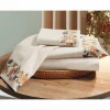 Printed Cross Stitch-Hem Sheet Set