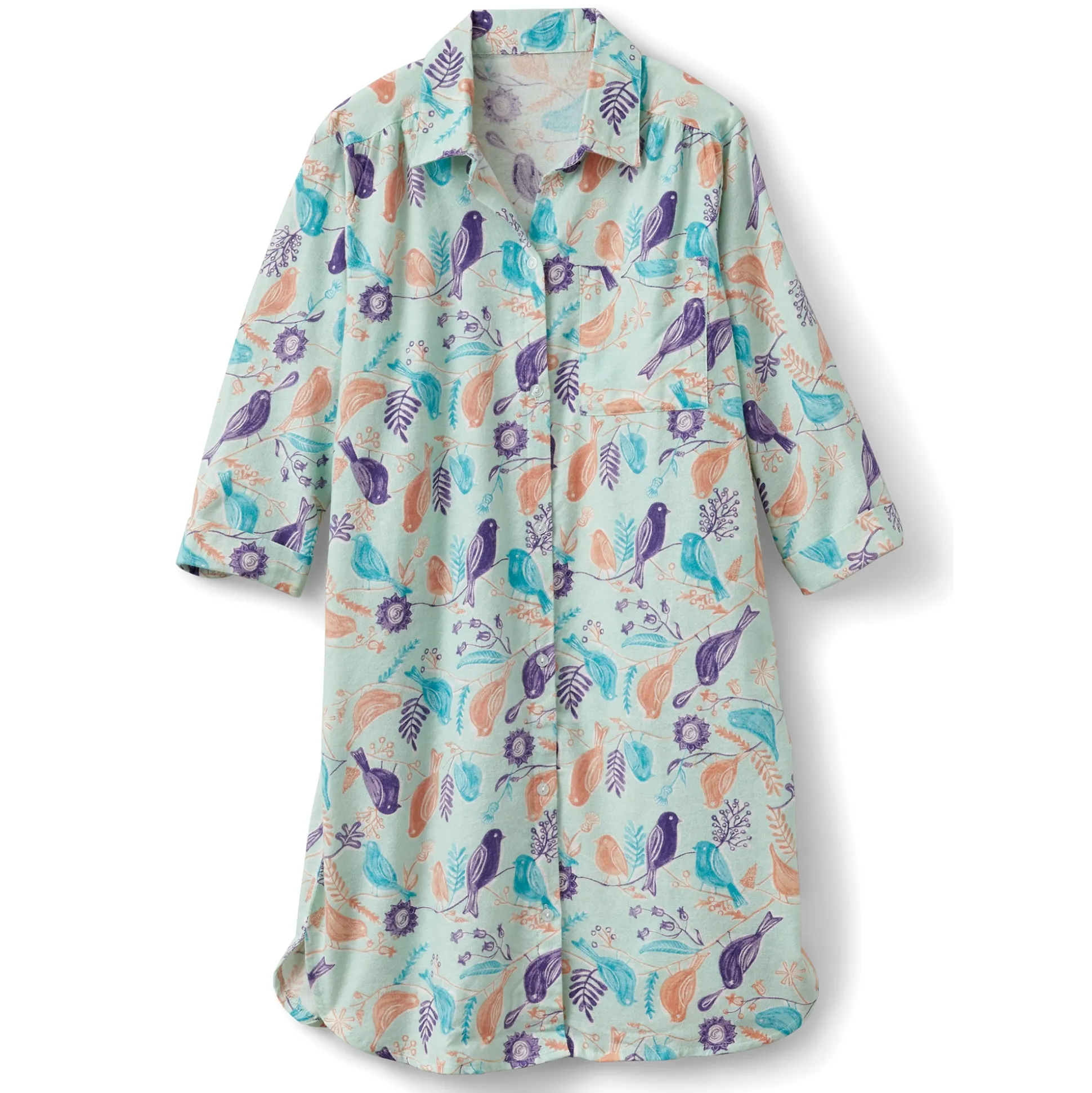 Printed Flannel PJs or Nightshirt
