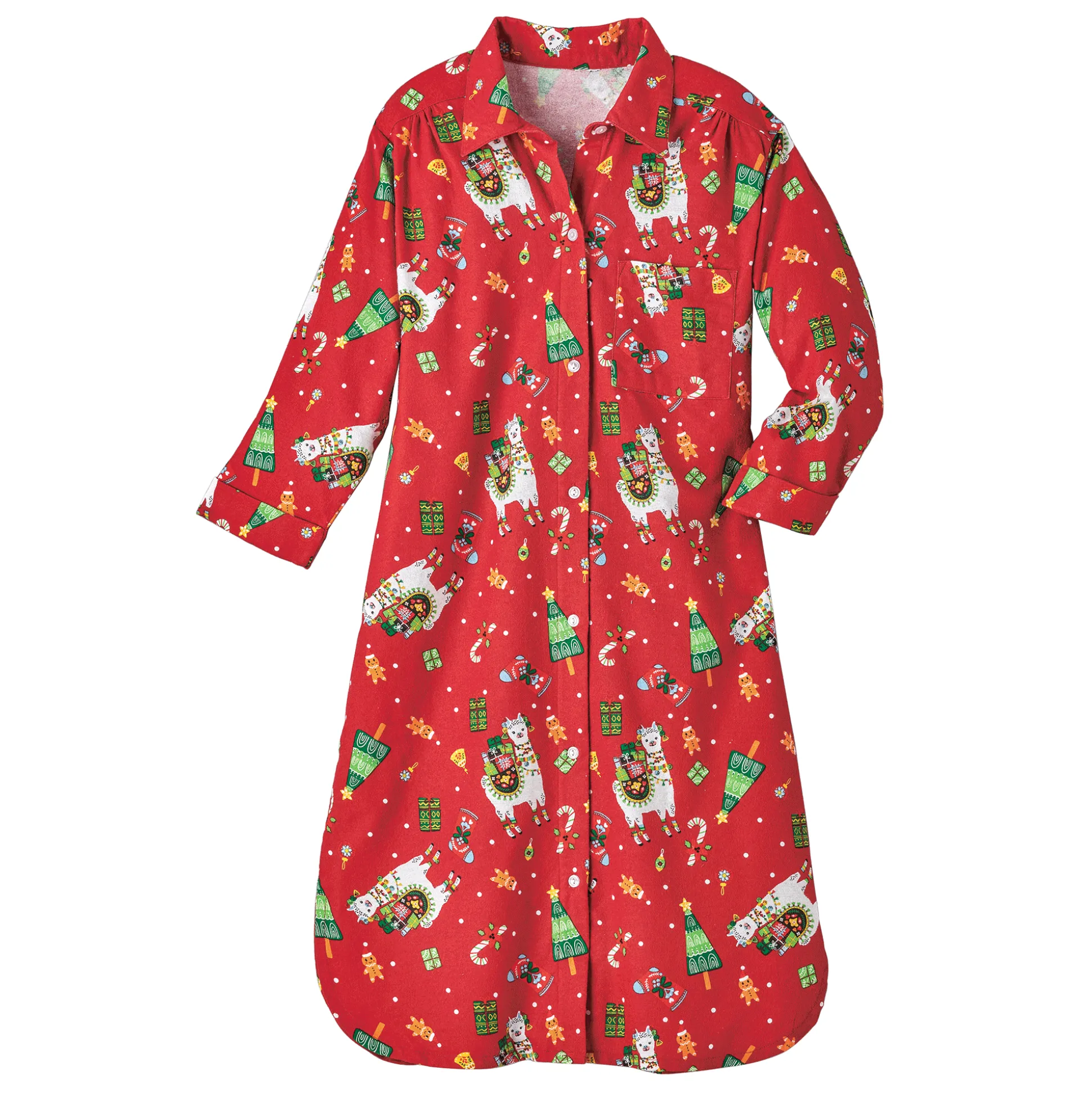 Printed Flannel PJs or Nightshirt