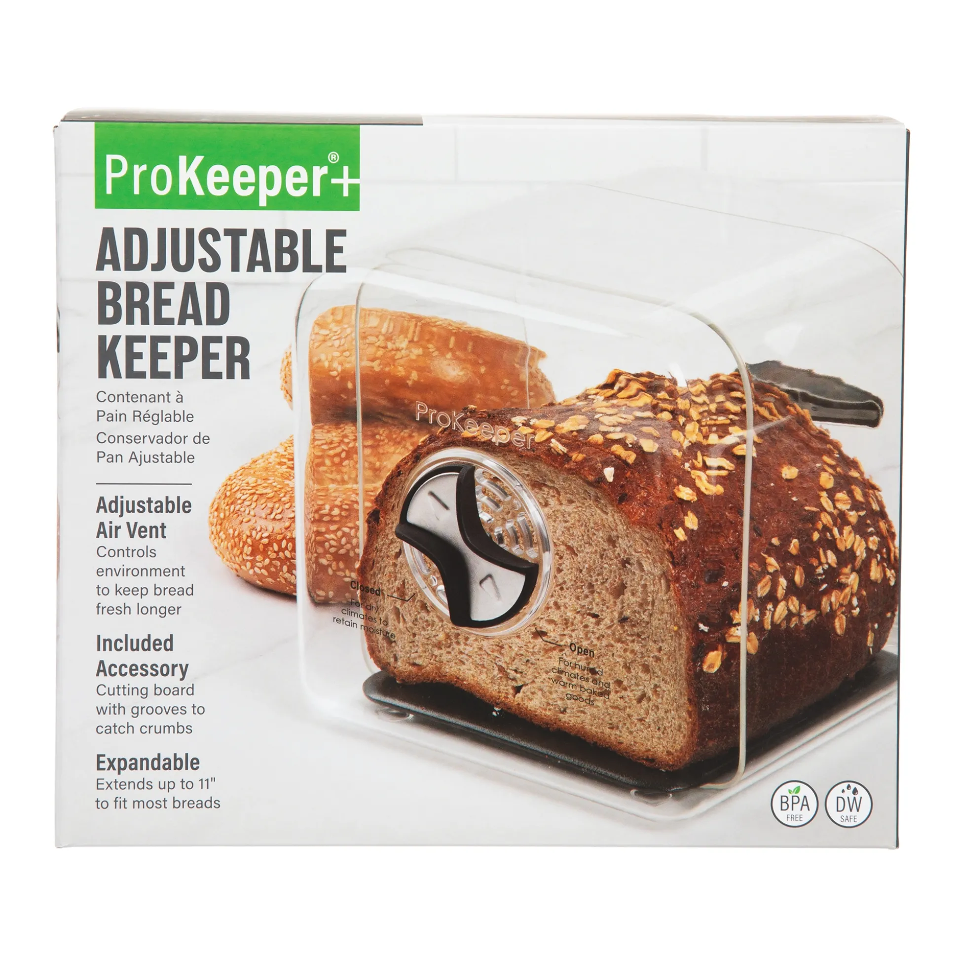 Progressive ProKeeper+ Adjustable Bread Keeper