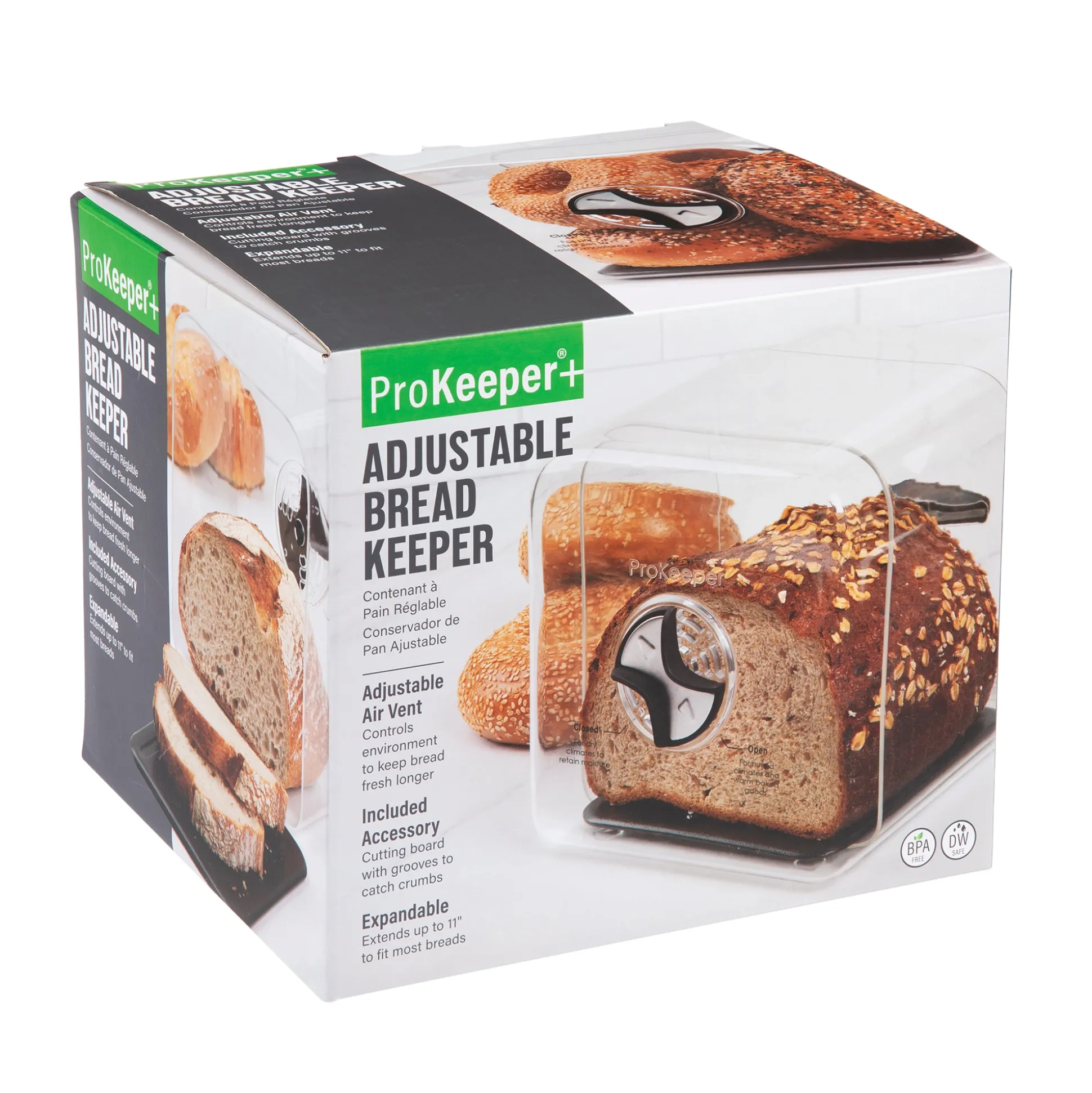 Progressive ProKeeper+ Adjustable Bread Keeper