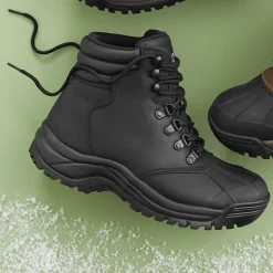 Propet Menís Blizzard Waterproof Mid-Lace Genuine Leather Boot