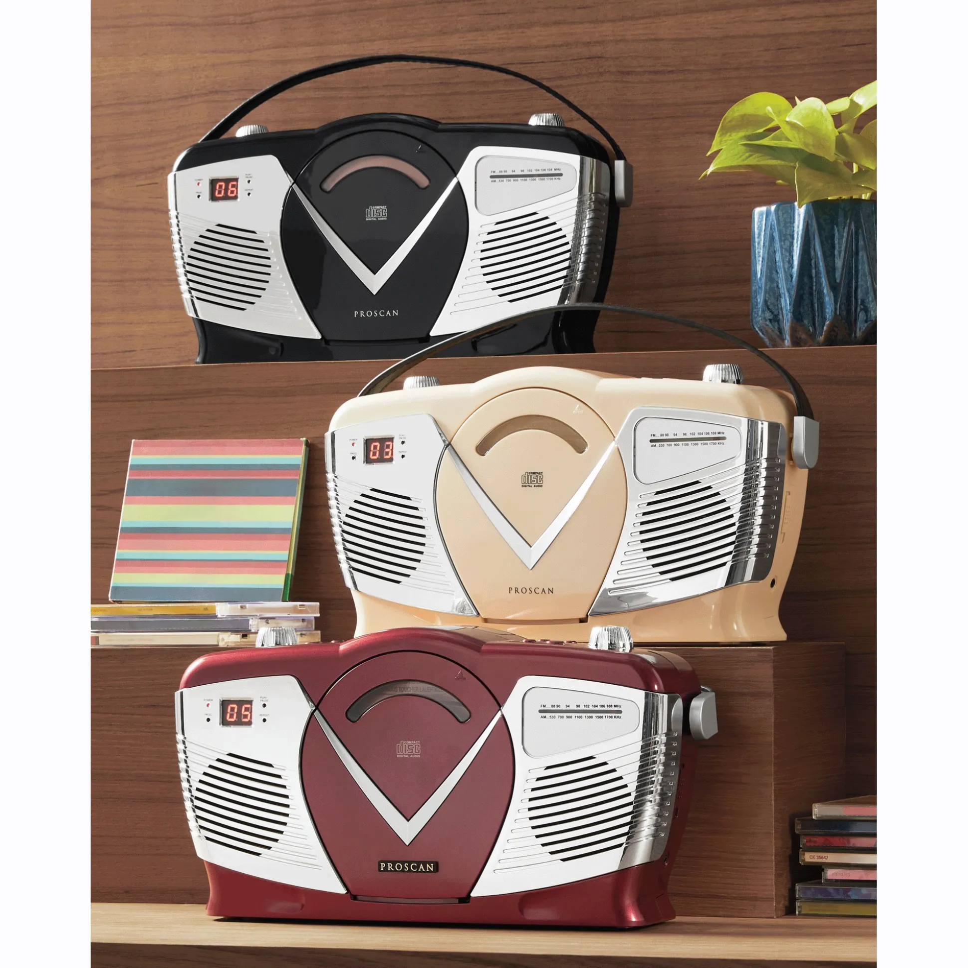 Proscan Retro CD Radio Boom Box