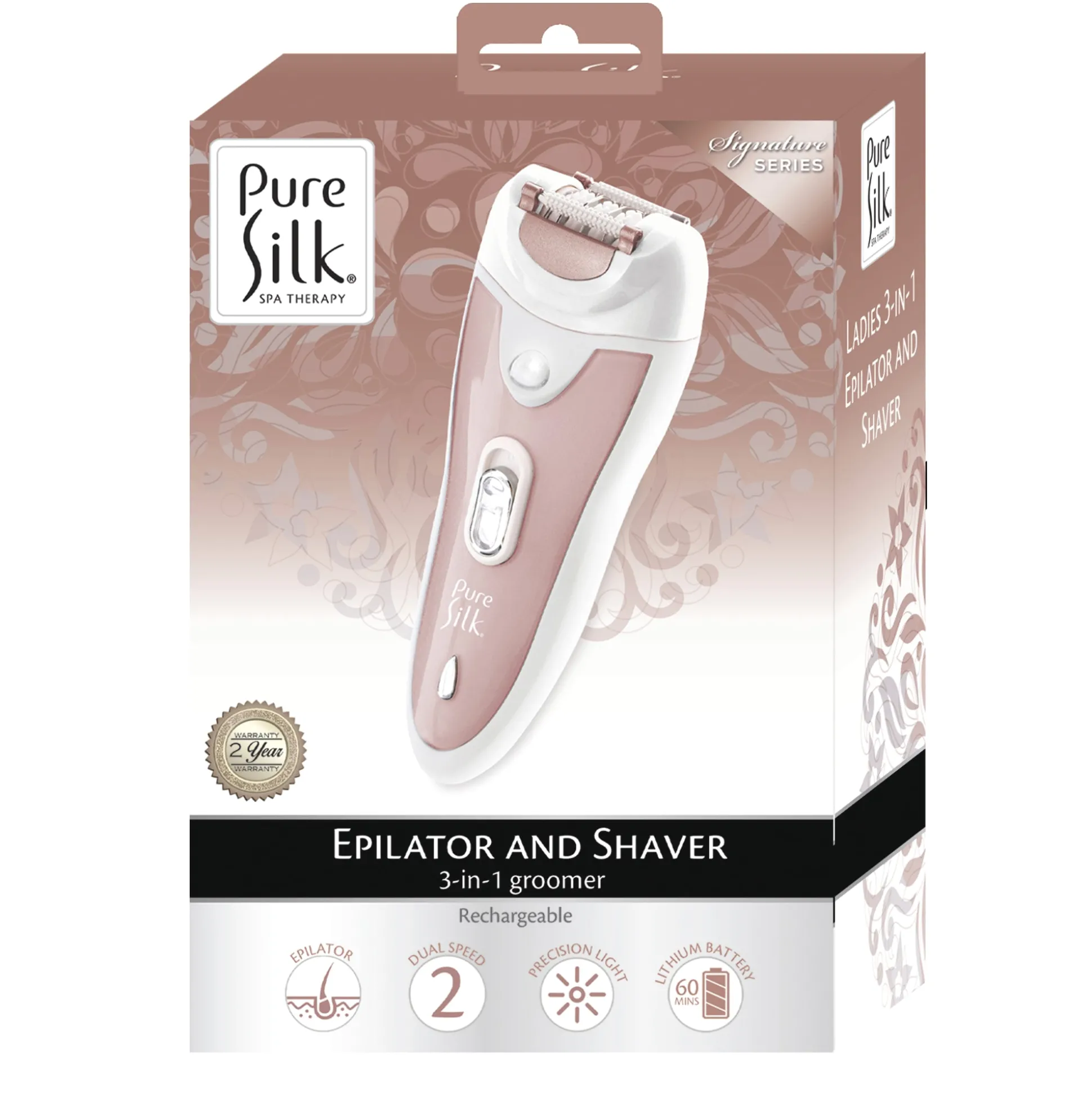 Pure Silk Ladies 3-in-1 Epilator & Shaver