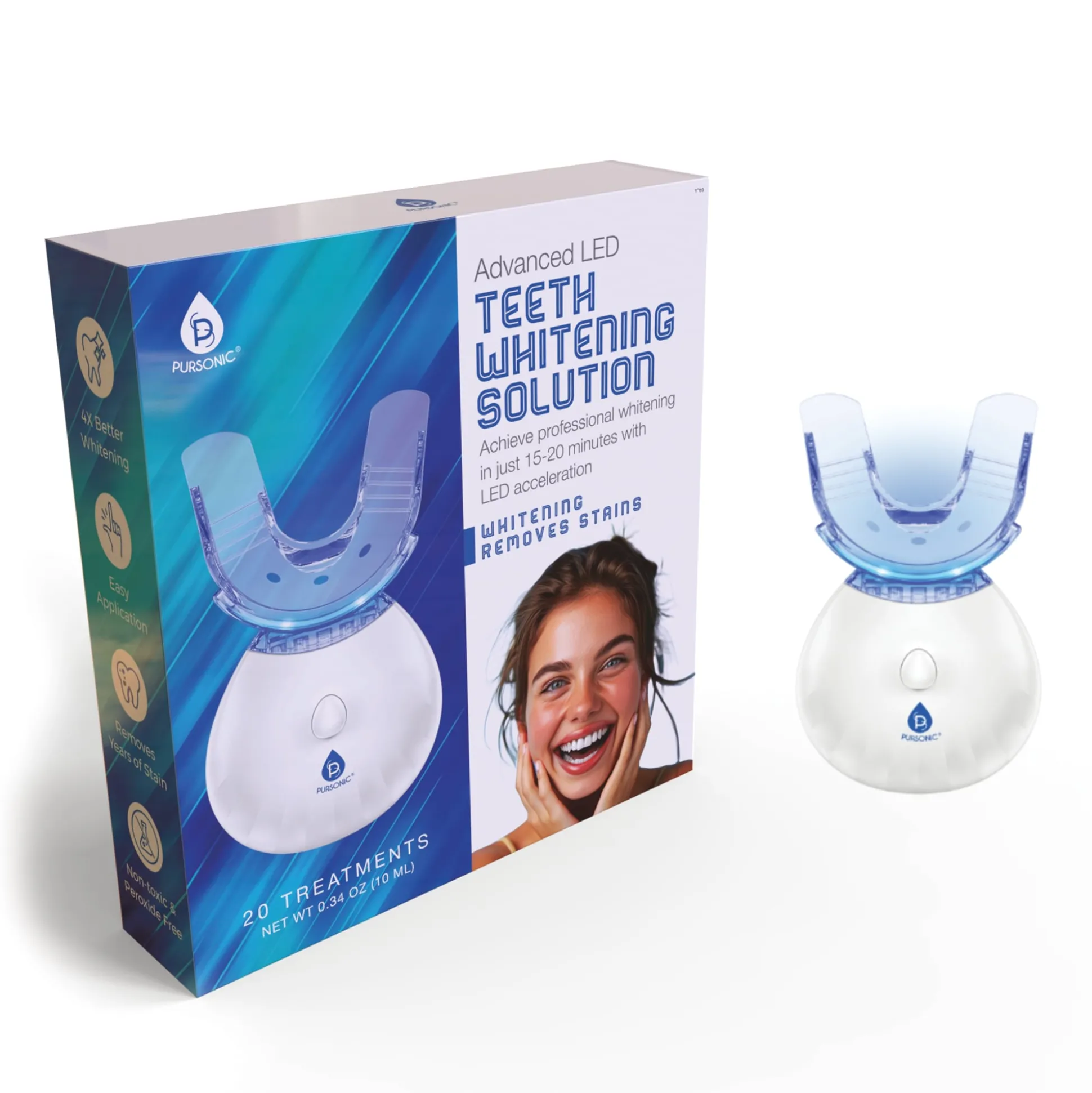Pursonic Advanced Led Teeth Whitening Kit