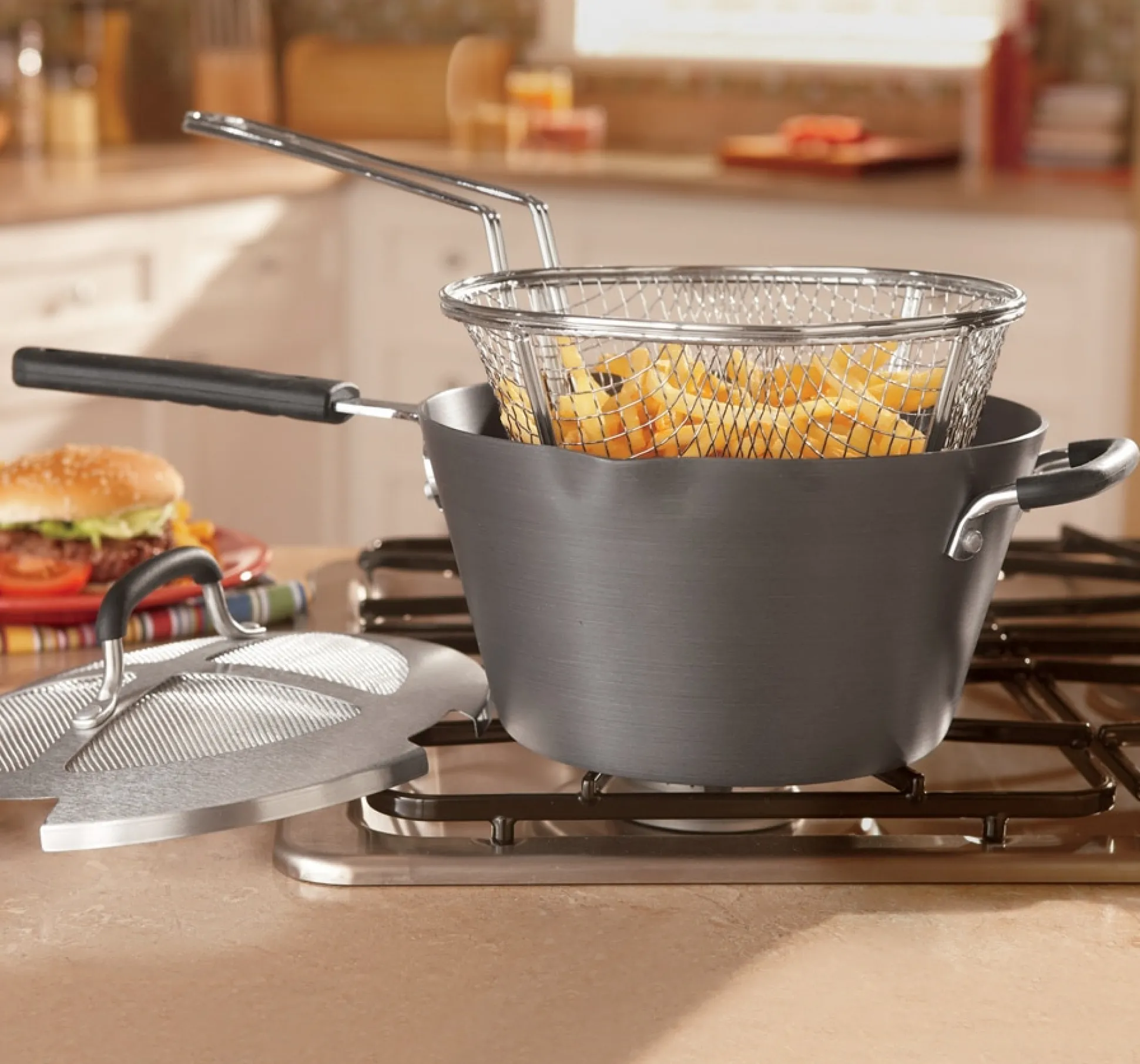 4.5-Qt. Stovetop Deep Fryer Set