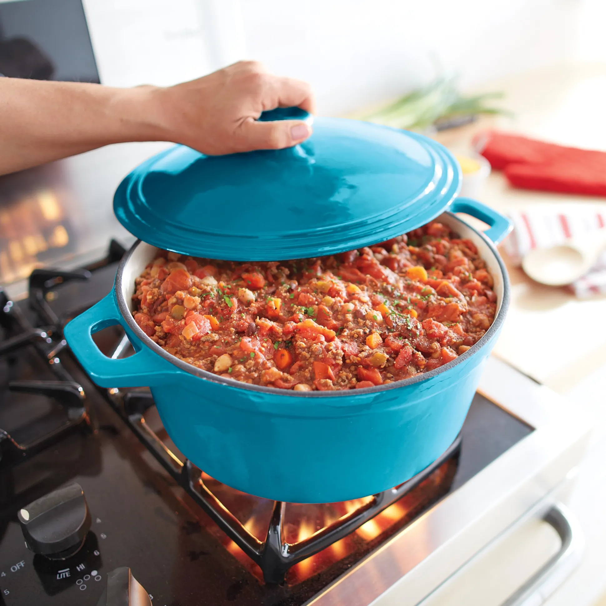 7-Quart Enameled Cast Iron Casserole with Lid