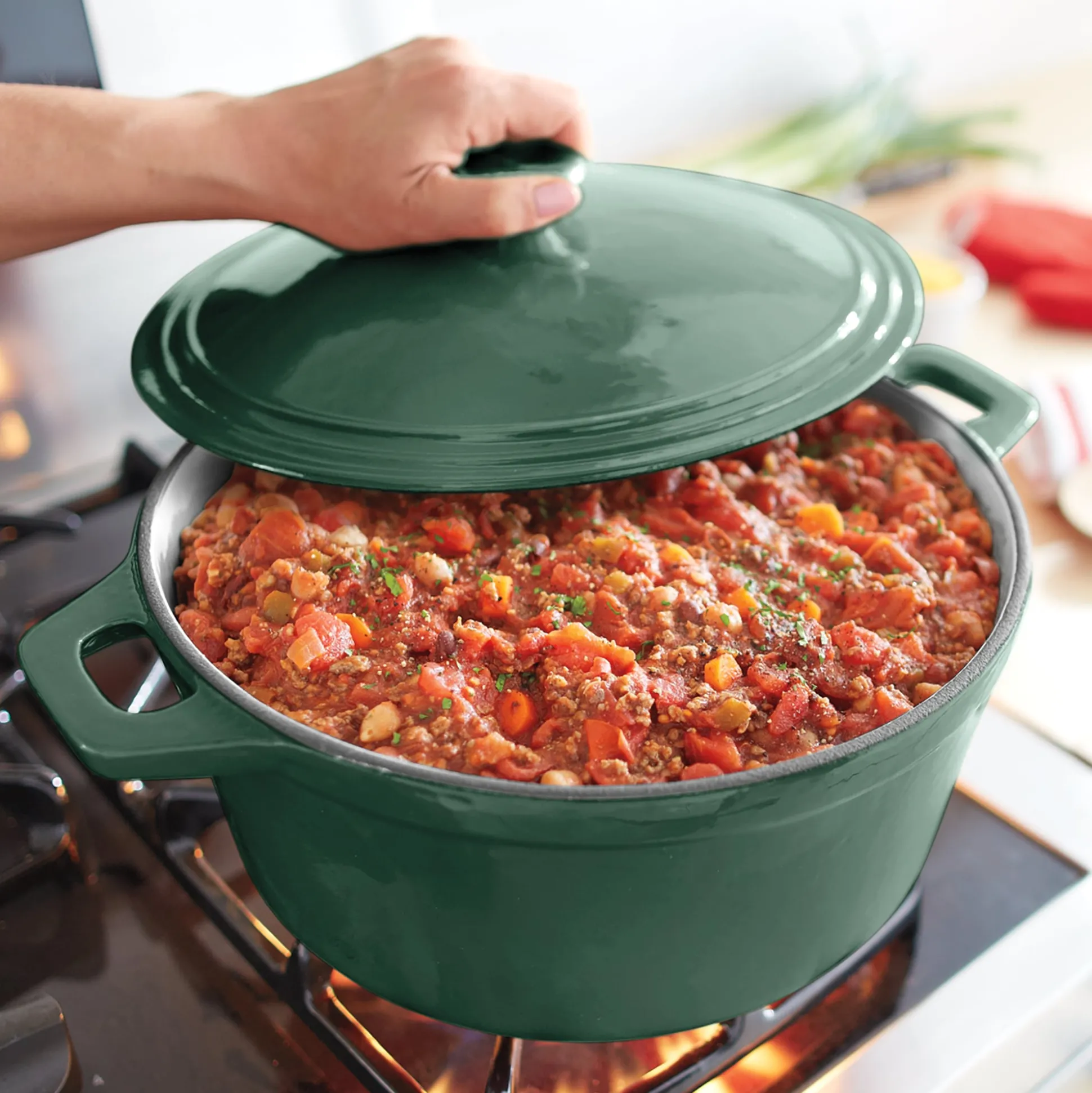 7-Quart Enameled Cast Iron Casserole with Lid