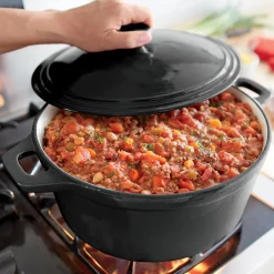7-Quart Enameled Cast Iron Casserole with Lid