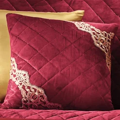 Quilted Velvet Pillow Cover