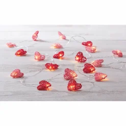 Rattan Heart String Lights