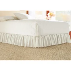 Raw-Edge Ruffled Bedskirt