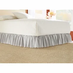 Raw-Edge Ruffled Bedskirt