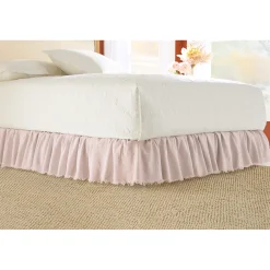 Raw-Edge Ruffled Bedskirt