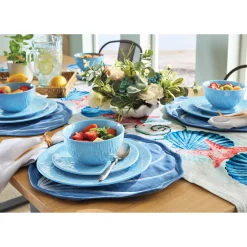 Reactive Glaze 12-Piece Dinnerware Set