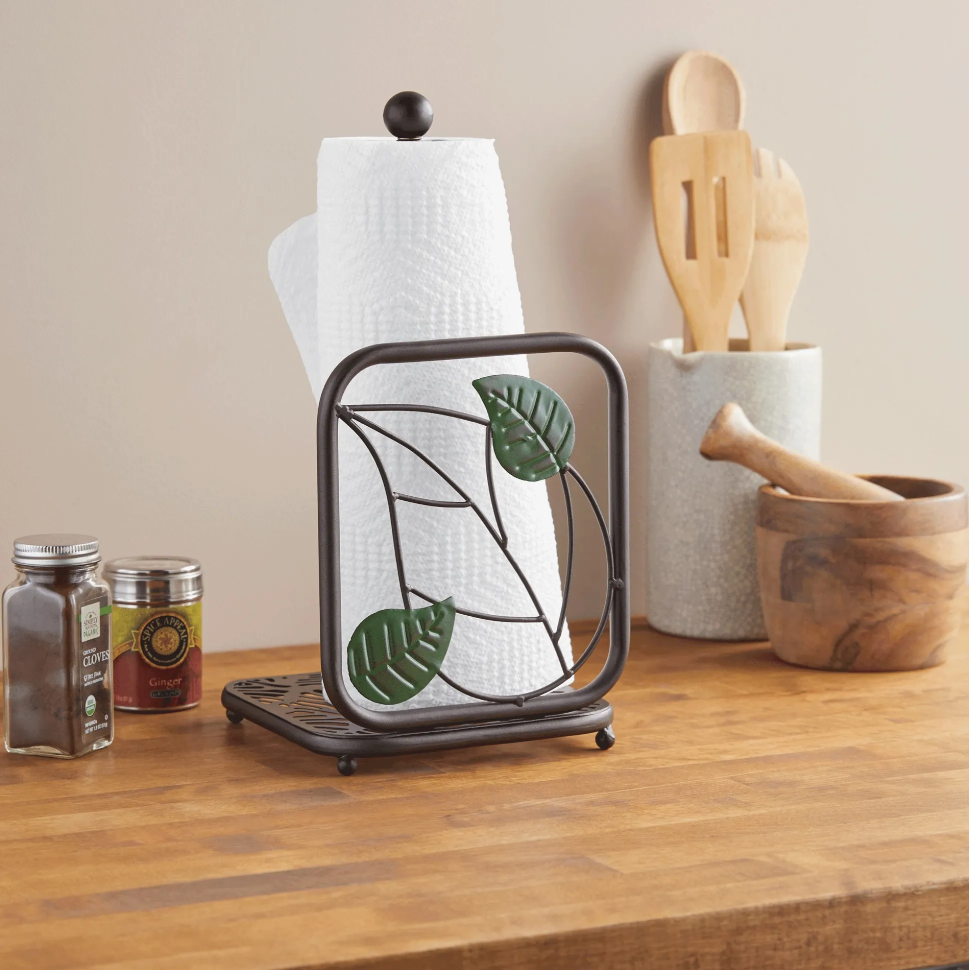 Rei Leaf Paper Towel Holder