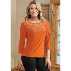 Reina Rhinestone Top