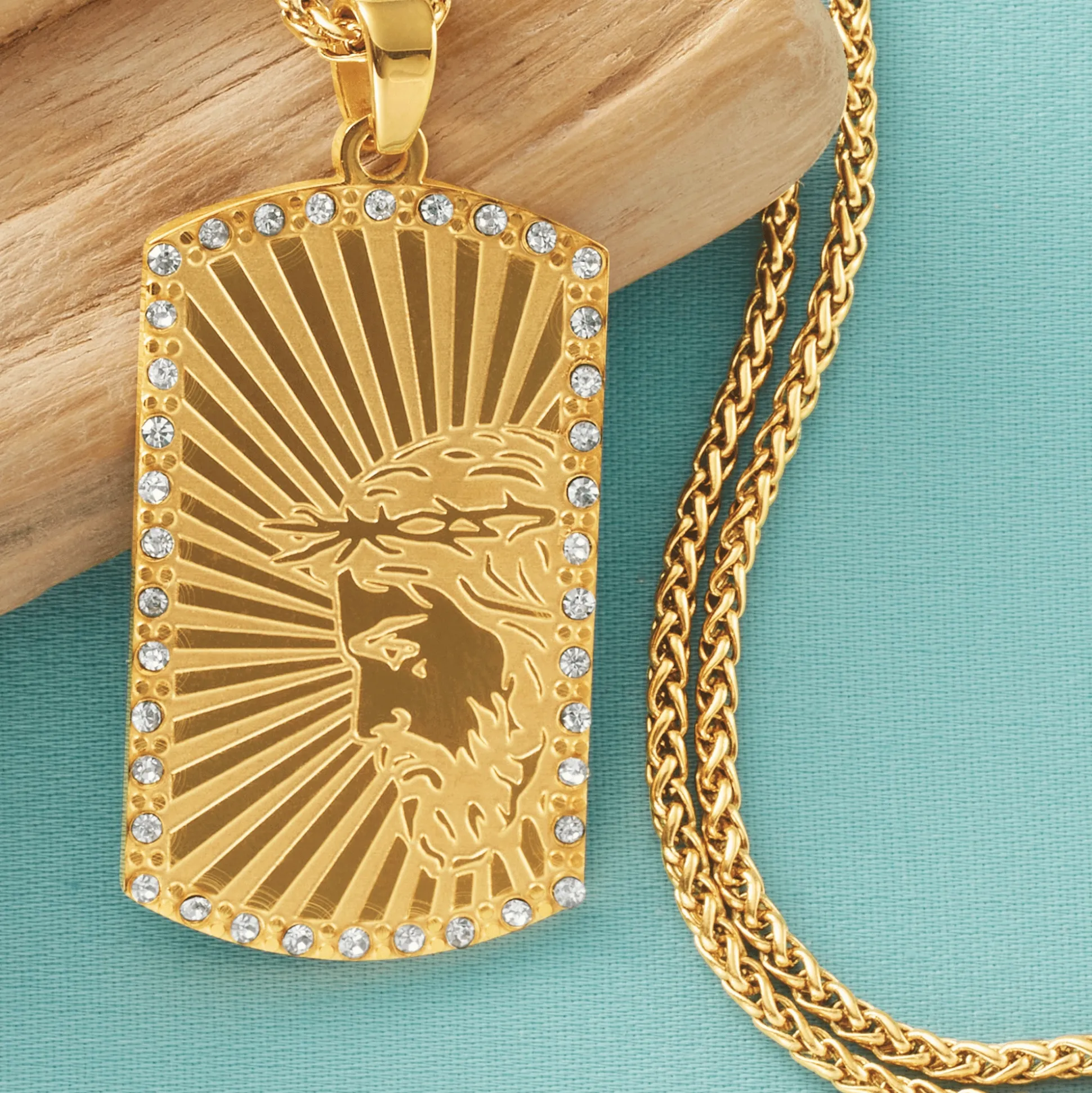 Religious Dog Tag Pendant