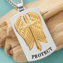 Religious Dog Tag Pendant