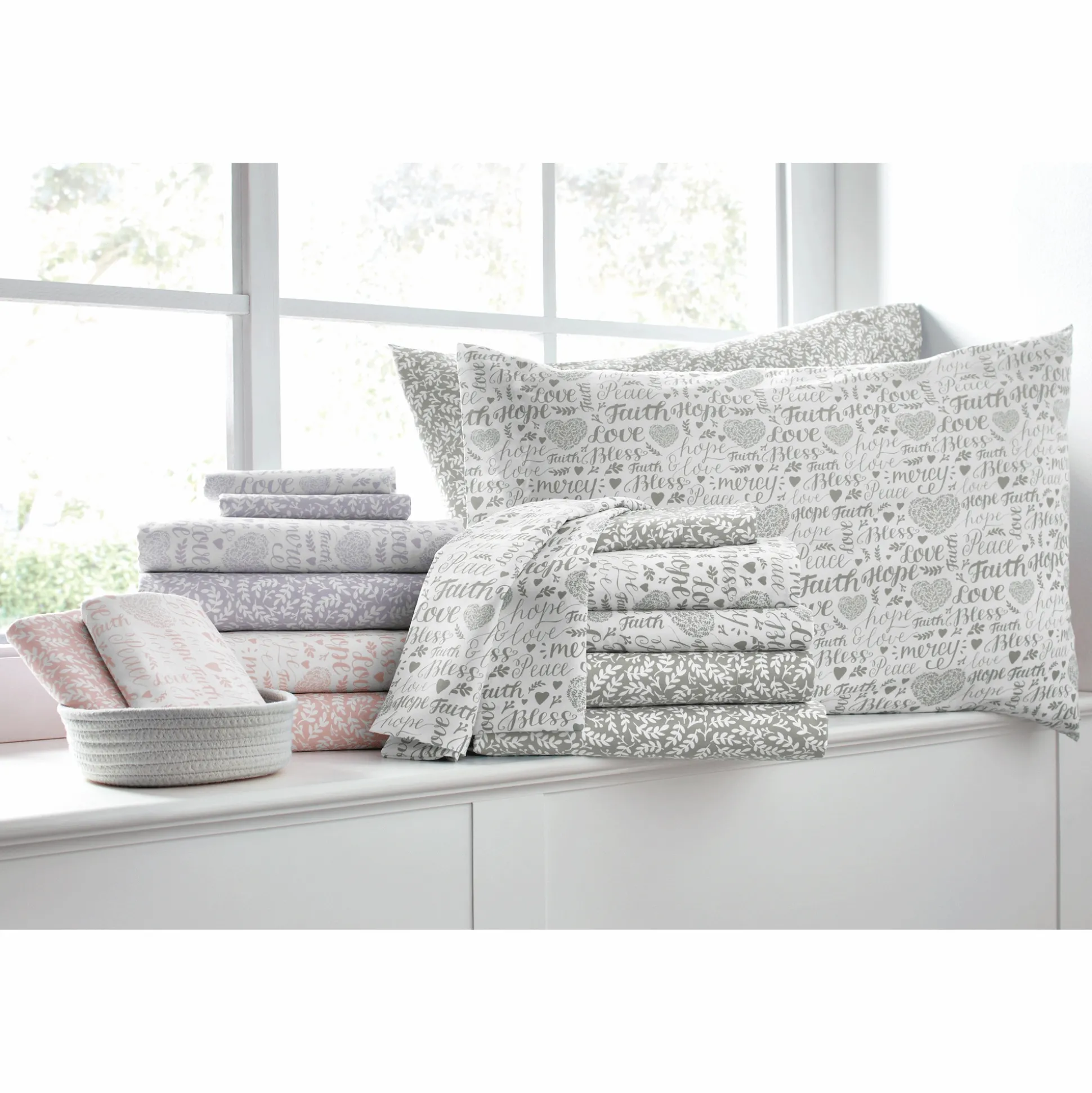 Religious Sentiments 2-Pack Microfiber Sheet Set