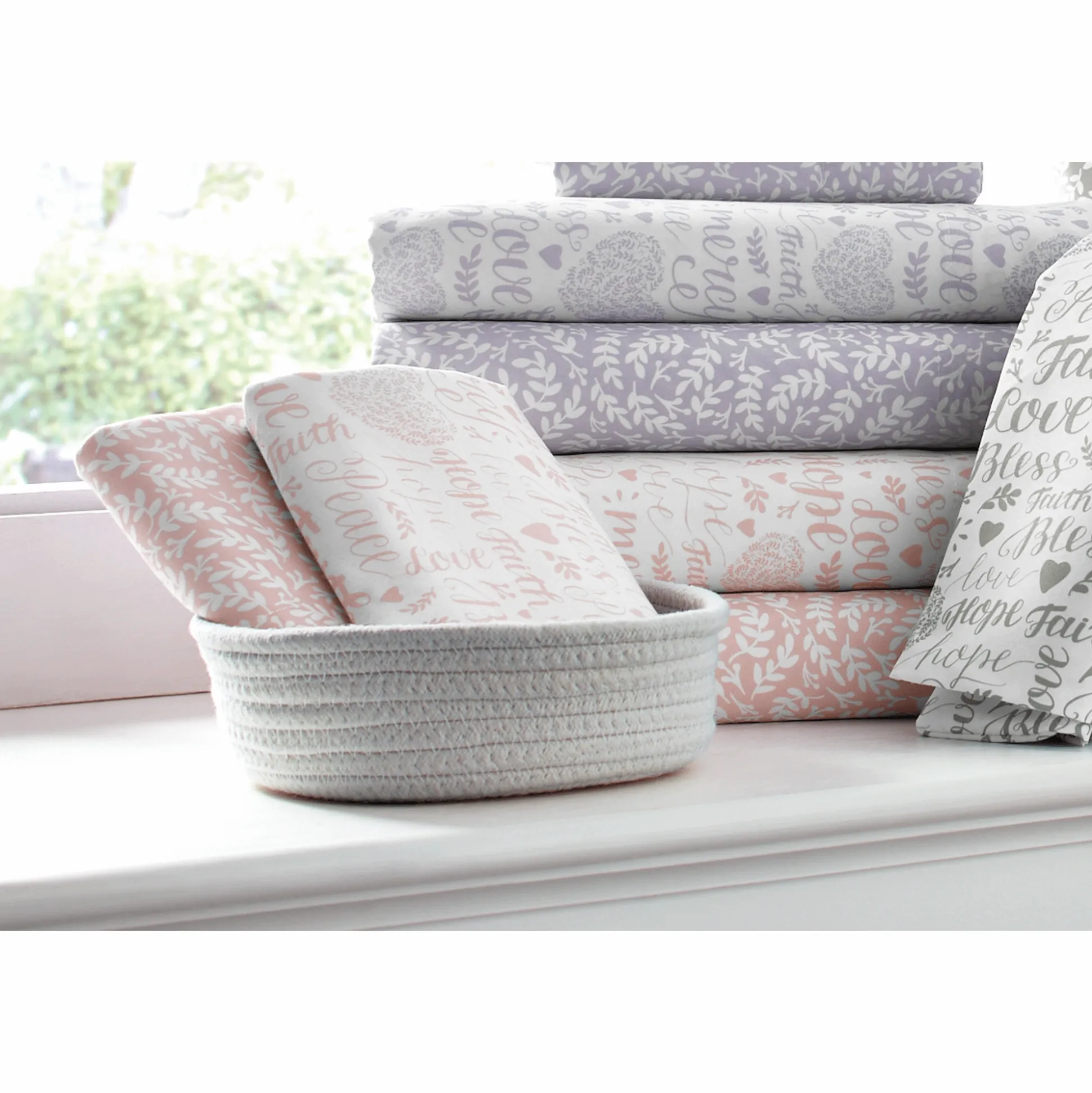 Religious Sentiments 2-Pack Microfiber Sheet Set