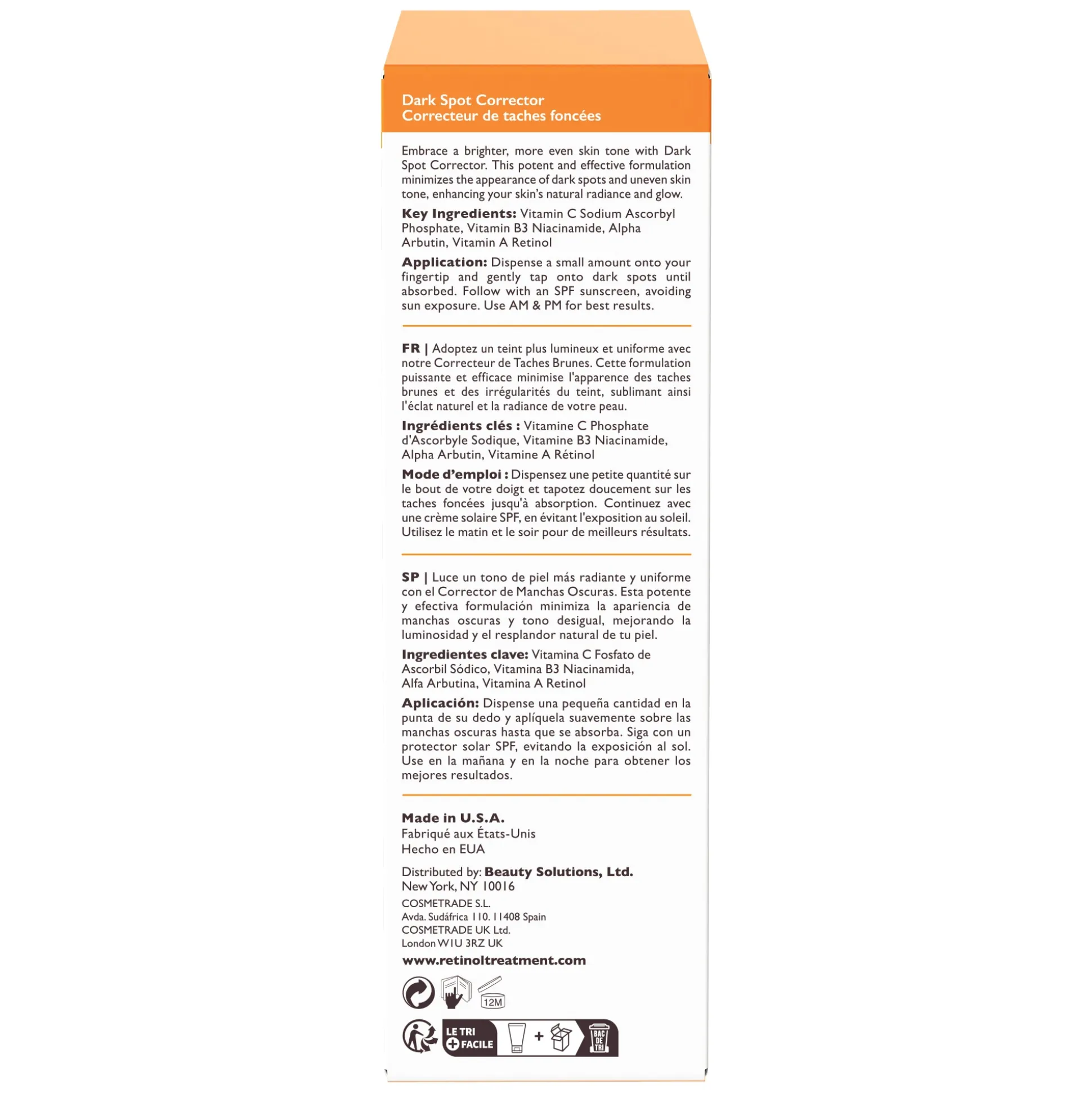 Retinol + Vitamin C Dark Spot Corrector
