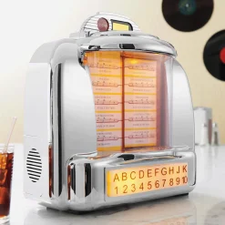 Retro Diner Jukebox Speaker with FM Radio & Bluetooth