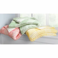 Reversible Knit Windowpane Blanket