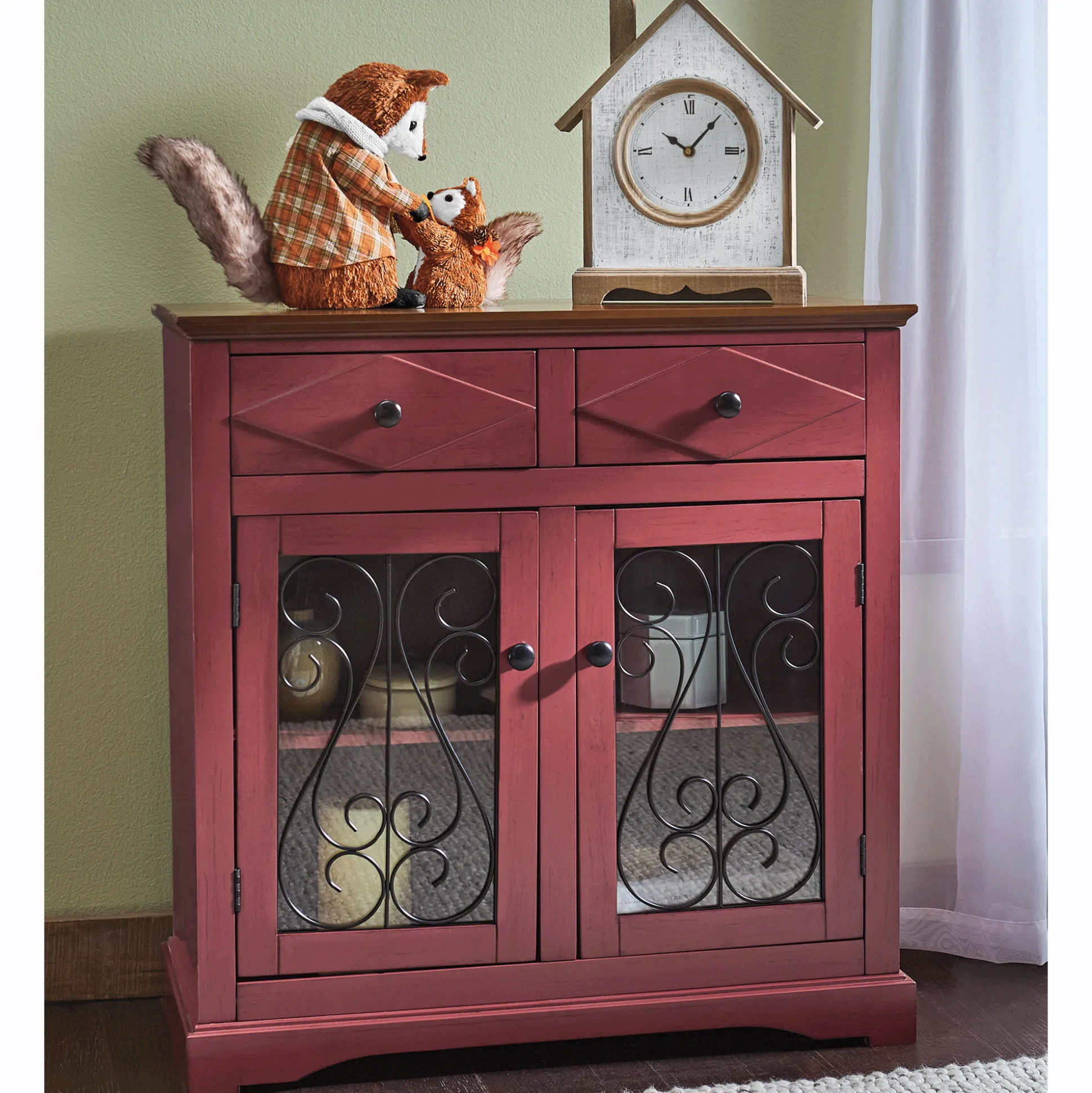 Rhett Distressed Cabinet