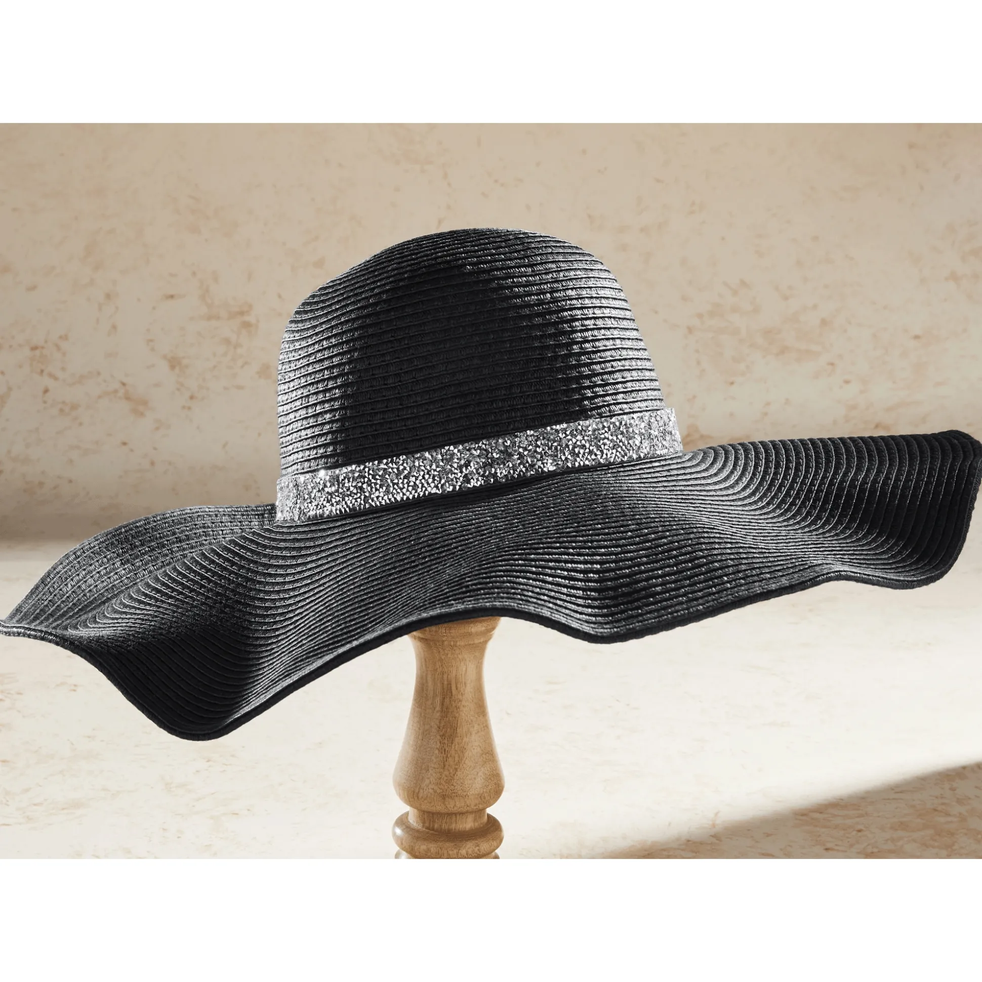 Rhinestone Band Sun Hat