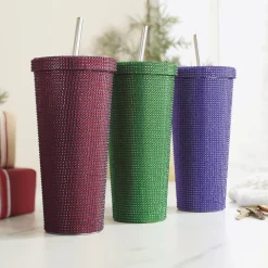 Rhinestone Double Wall Stainless Steel Travel Cup