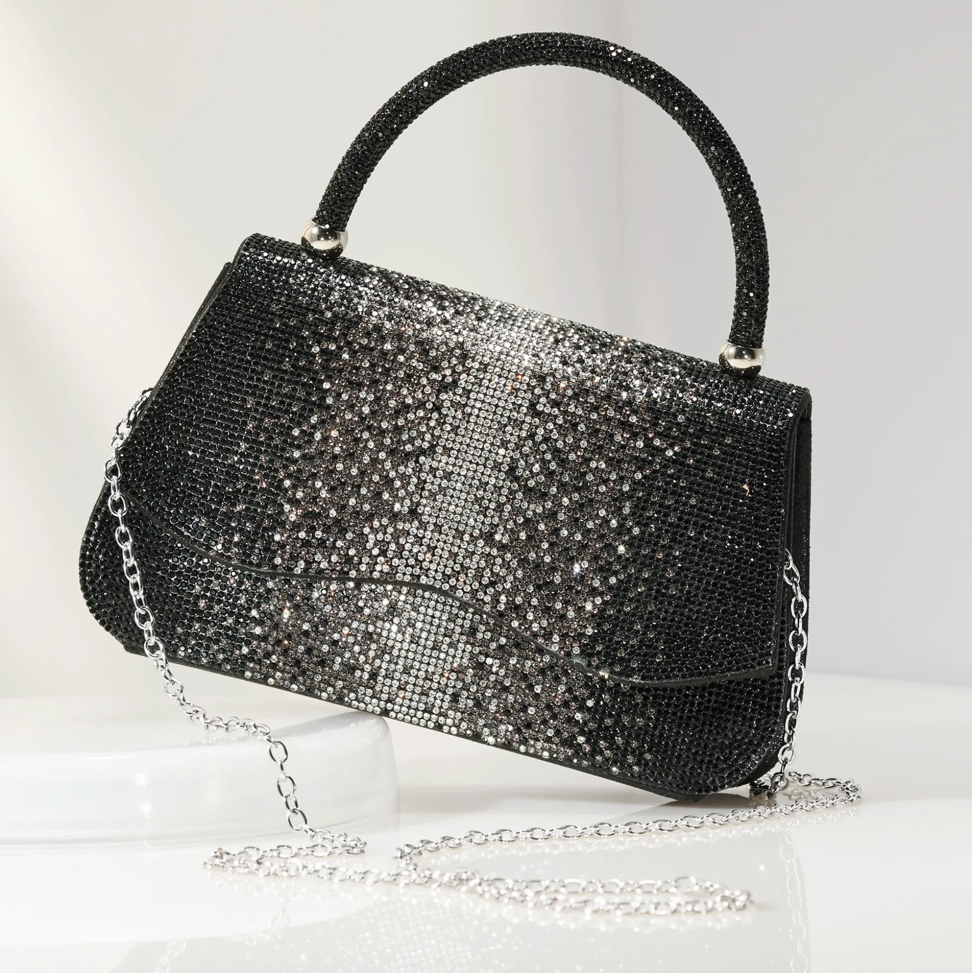 Rhinestone Ombré Clutch