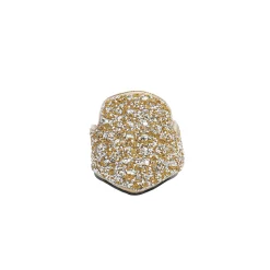 Rhinestone Satin Mule – Low Heel Slip-On Dress Shoe with Sparkling Crystals