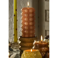 Ribbed Pillar Candleholder