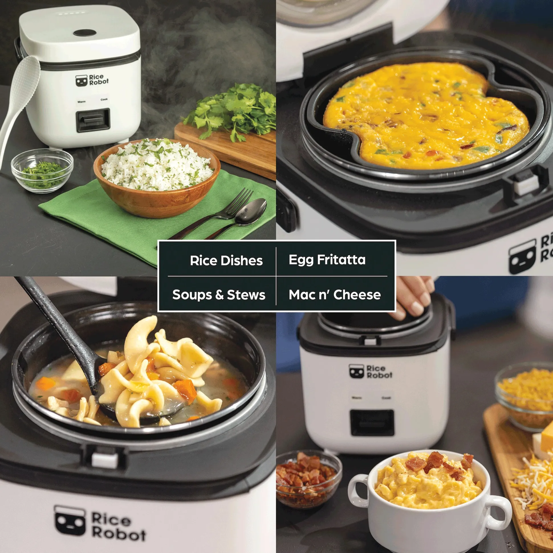Rice Robot Compact Rice Cooker with Color Coded System