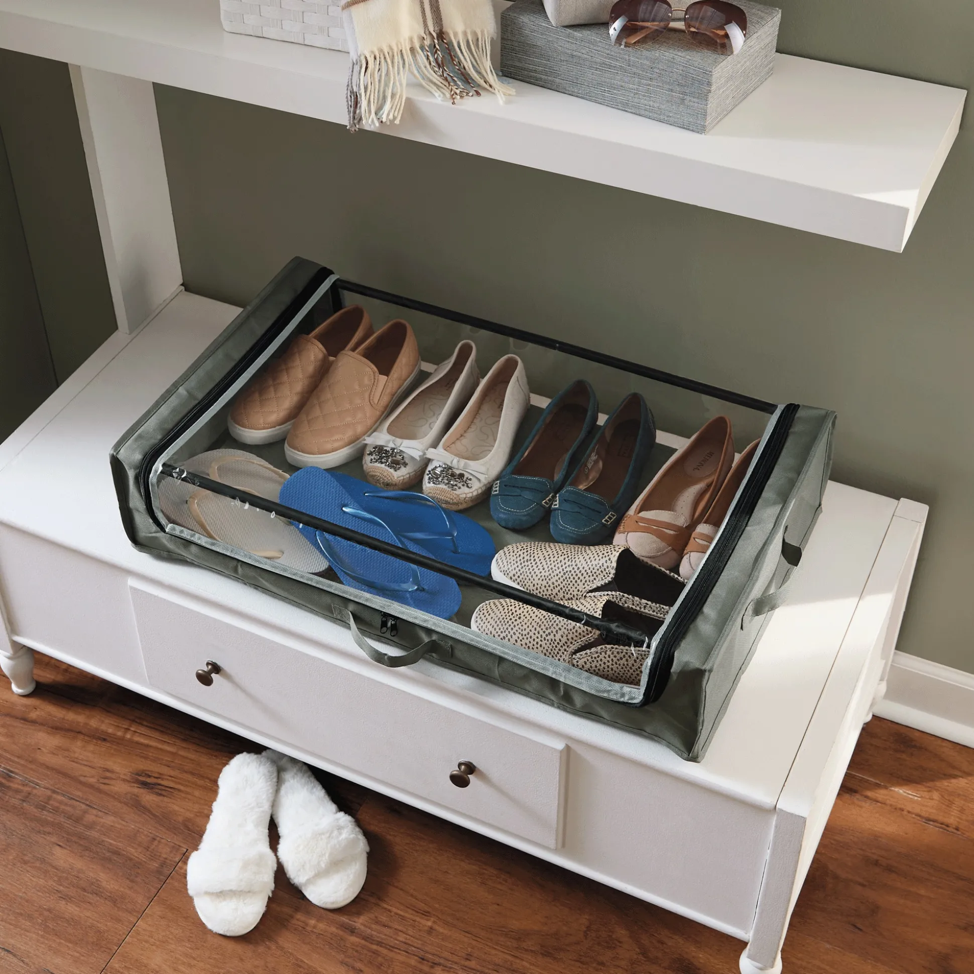 Rolling Storage Drawer with Window