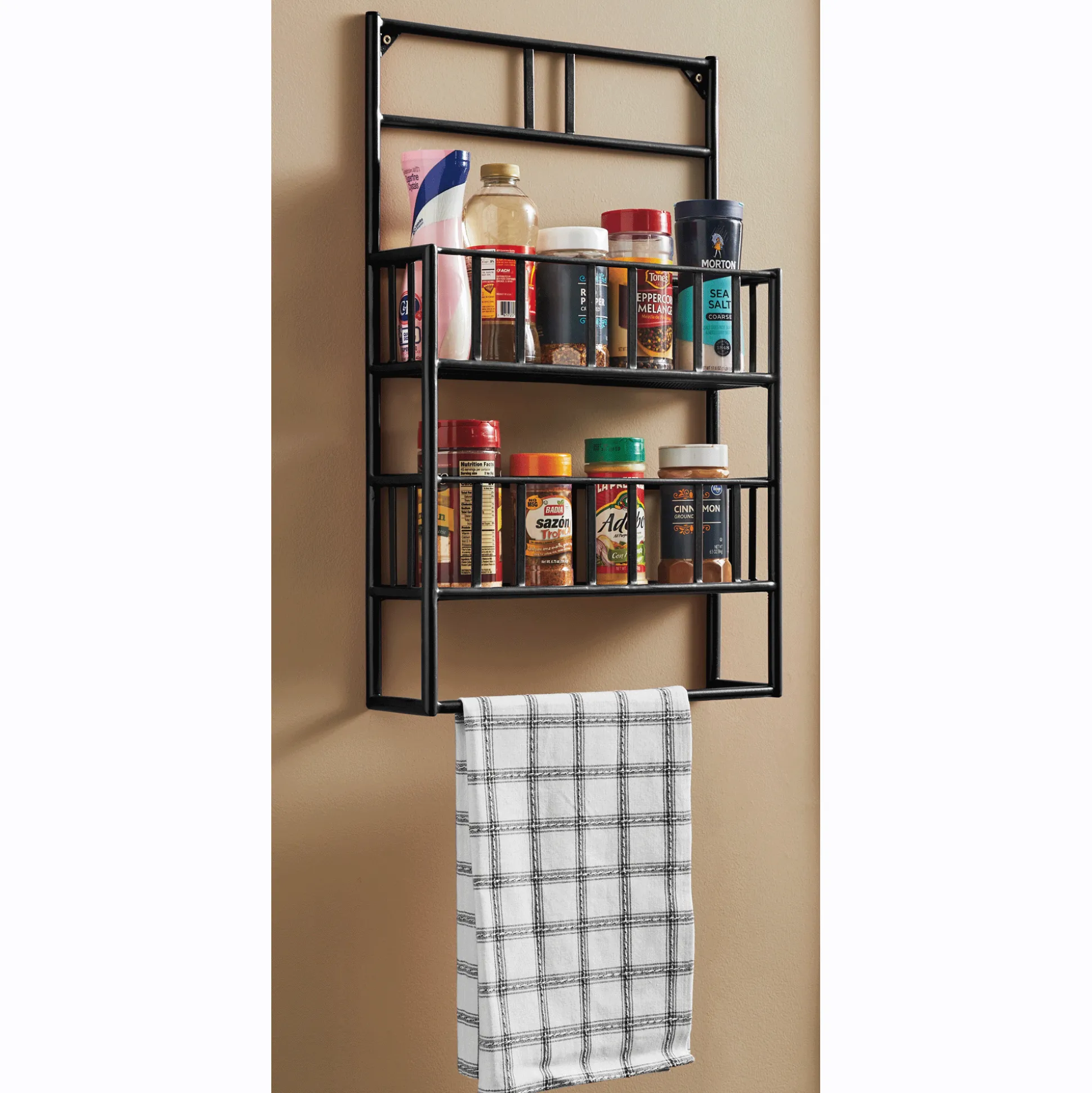 Romann Spice Rack with Towel Bar