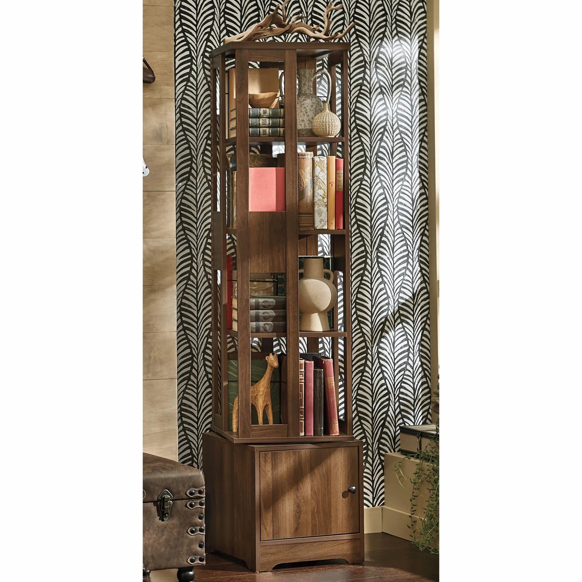 Rotating Media Bookcase