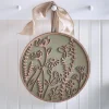 Round Wildflower Wall Art