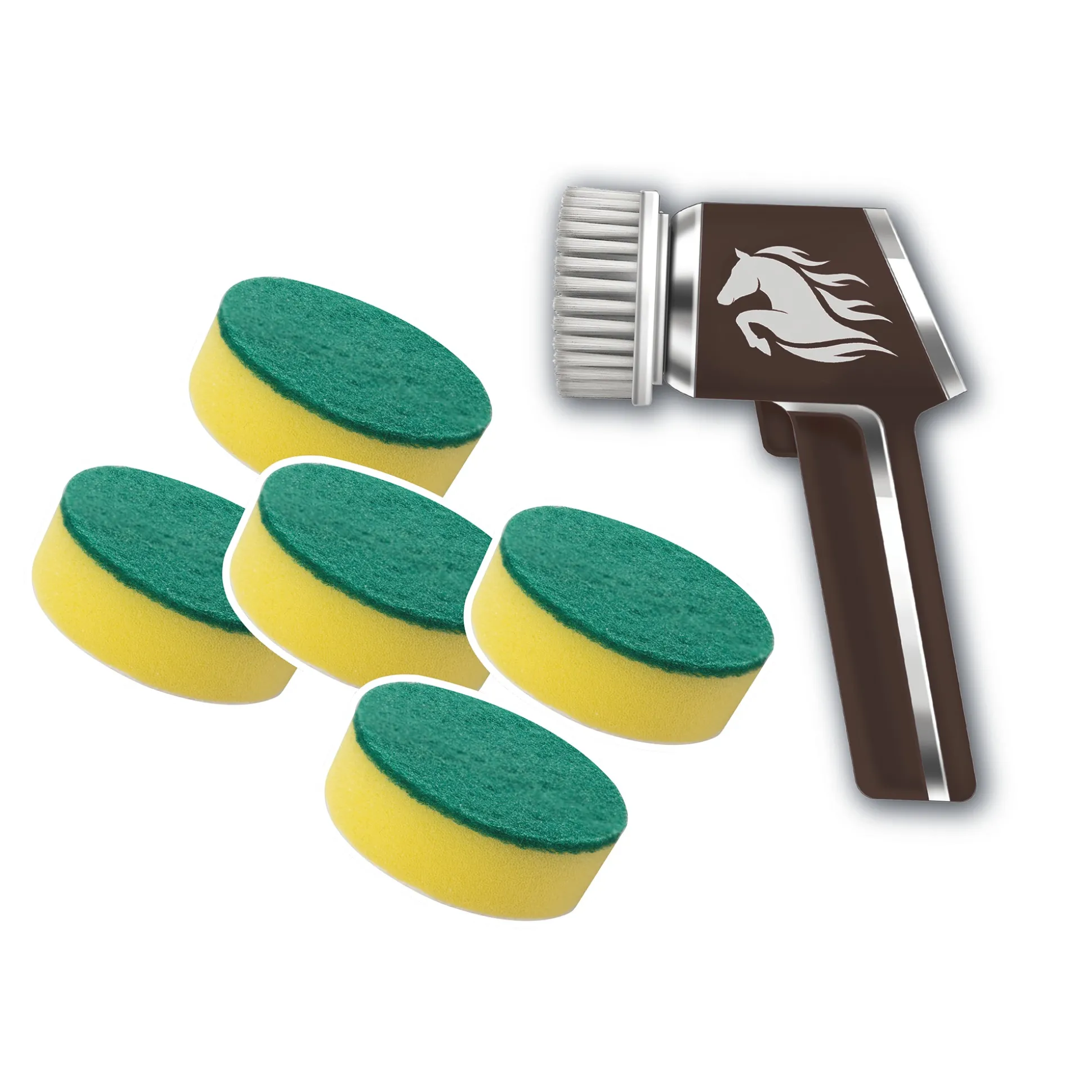 Ruby® Horsepower™ Scrubber + 5-Pack Scrub Sponge Refills - Buy Both and Save