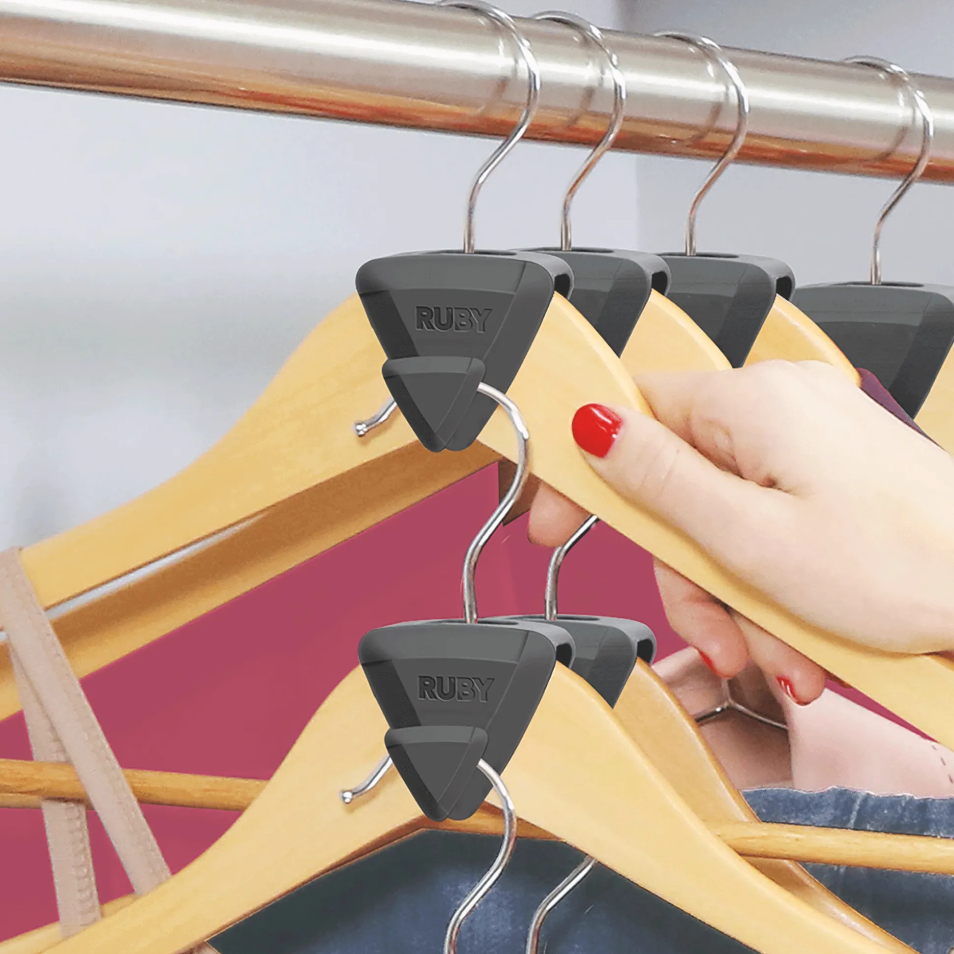 Ruby Space Triangles™ Closet Organizers