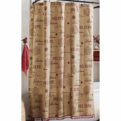 Rustic Holiday Shower Curtain