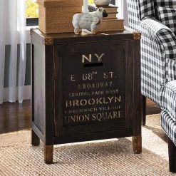 Rustic Industrial End Table