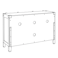 Rustic Media Stand