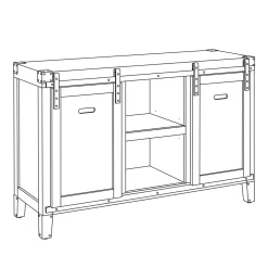 Rustic Media Stand