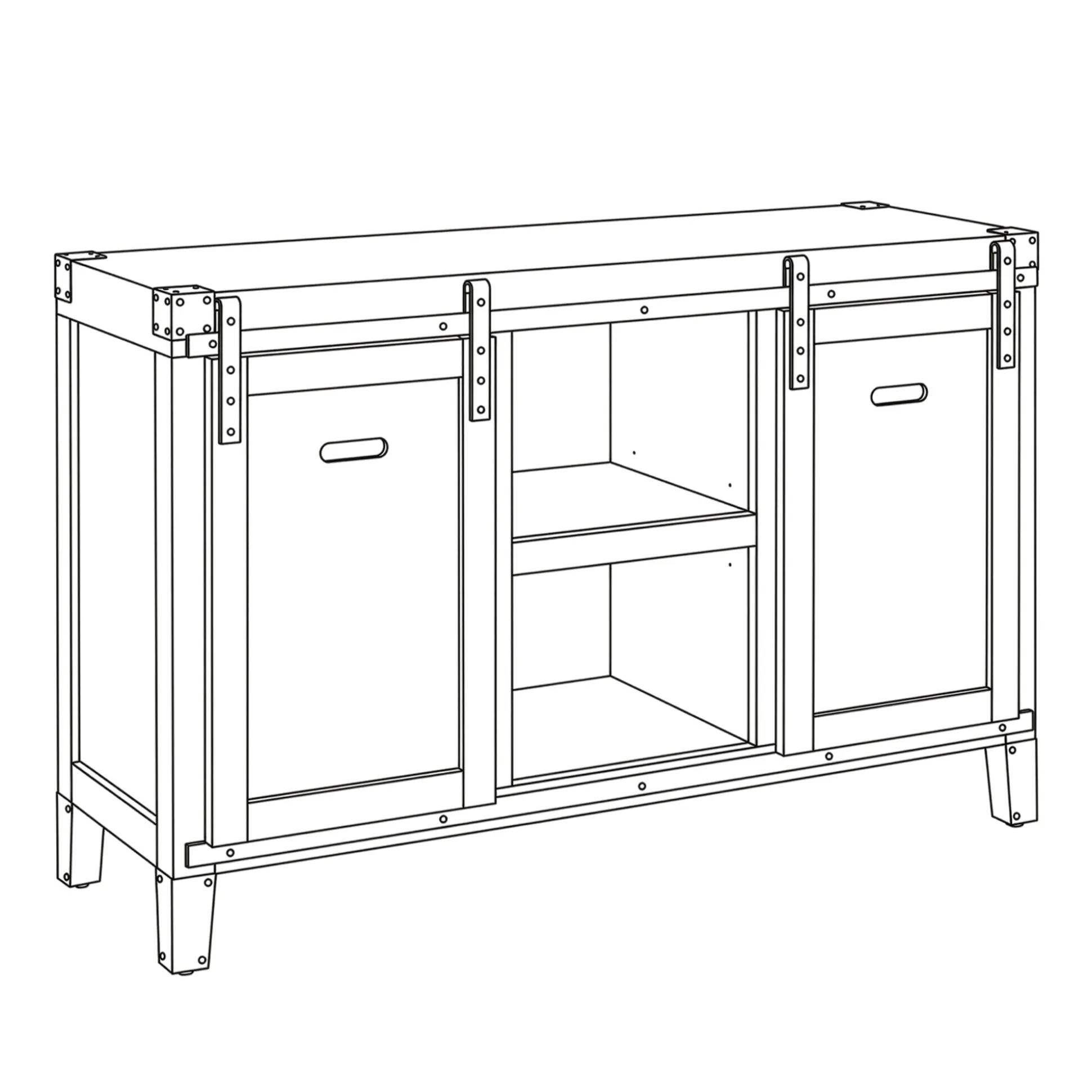 Rustic Media Stand