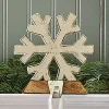 Rustic Metal Snowflake Stocking Holder
