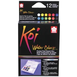 Sakura Koi Watercolor Pocket 12-Color Field Sketch Box Set