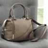 Sam Dual-Handle Satchel with Pebbled Texture