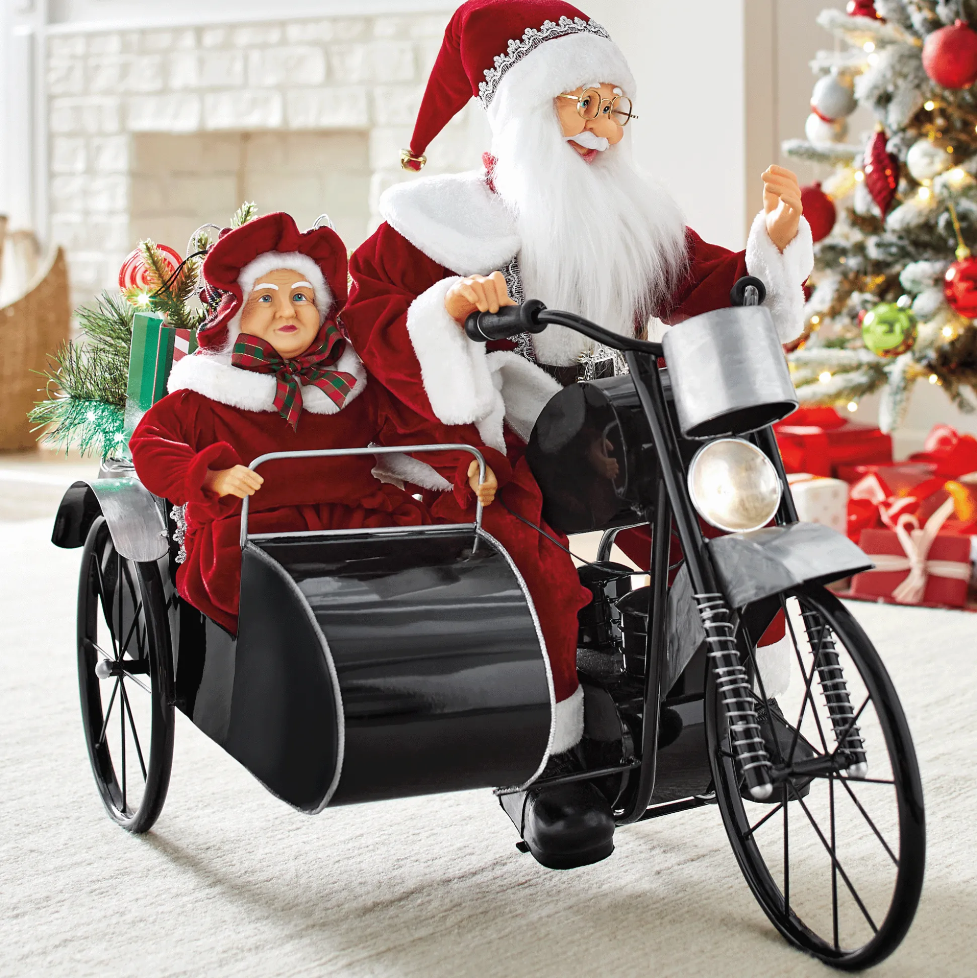 Santa on Motorcycle